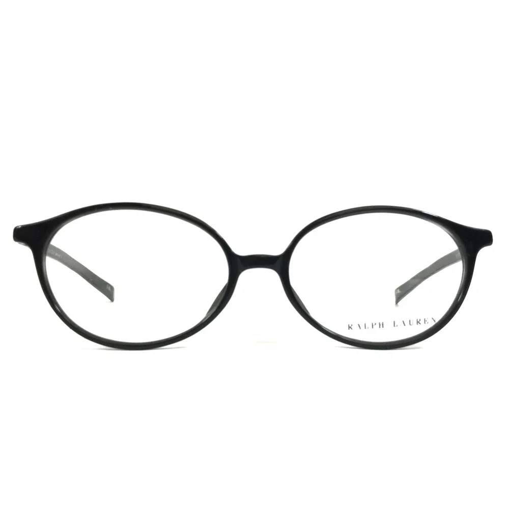 Vintage Ralph Lauren Eyeglasses Frames RL1405 807 Shiny Black Round 48-15-135